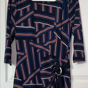 Formal dress, 3/4 sleeve, stretch fabric